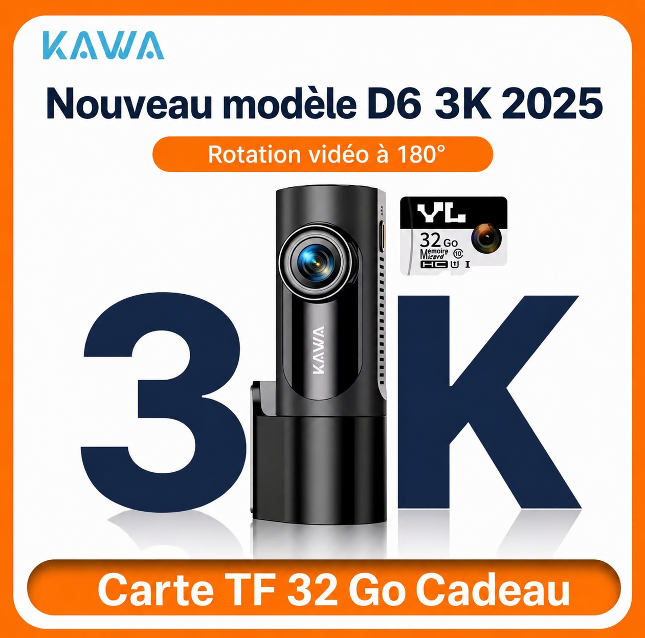 KAWA D6 Dashcam 3K | PRIX
