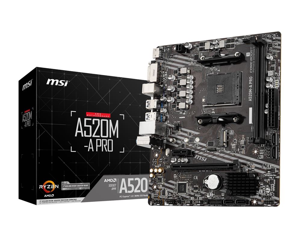 MSI A520M-A PRO 4719072749927 – Prix