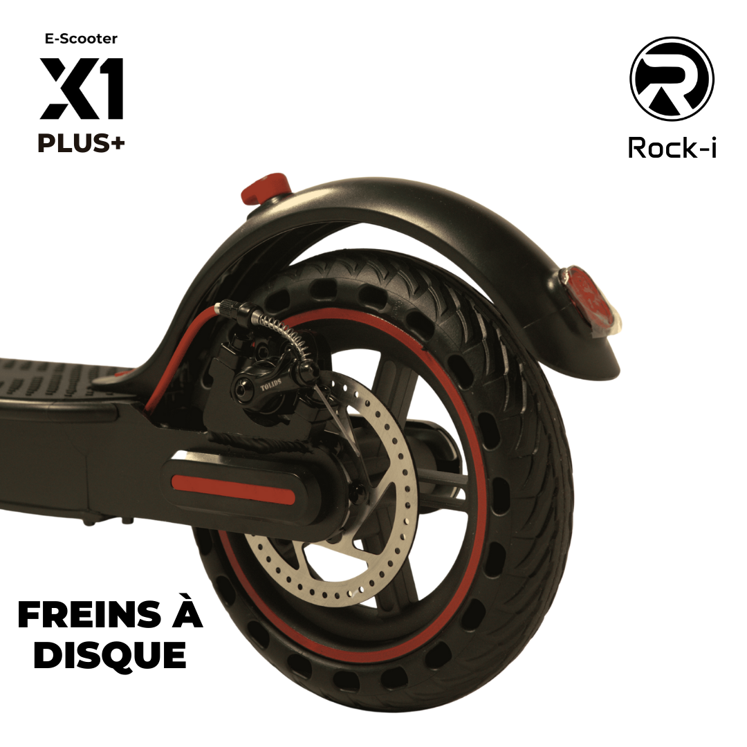 Trottinette électrique X1 PLUS Noir Rouge| PRIX