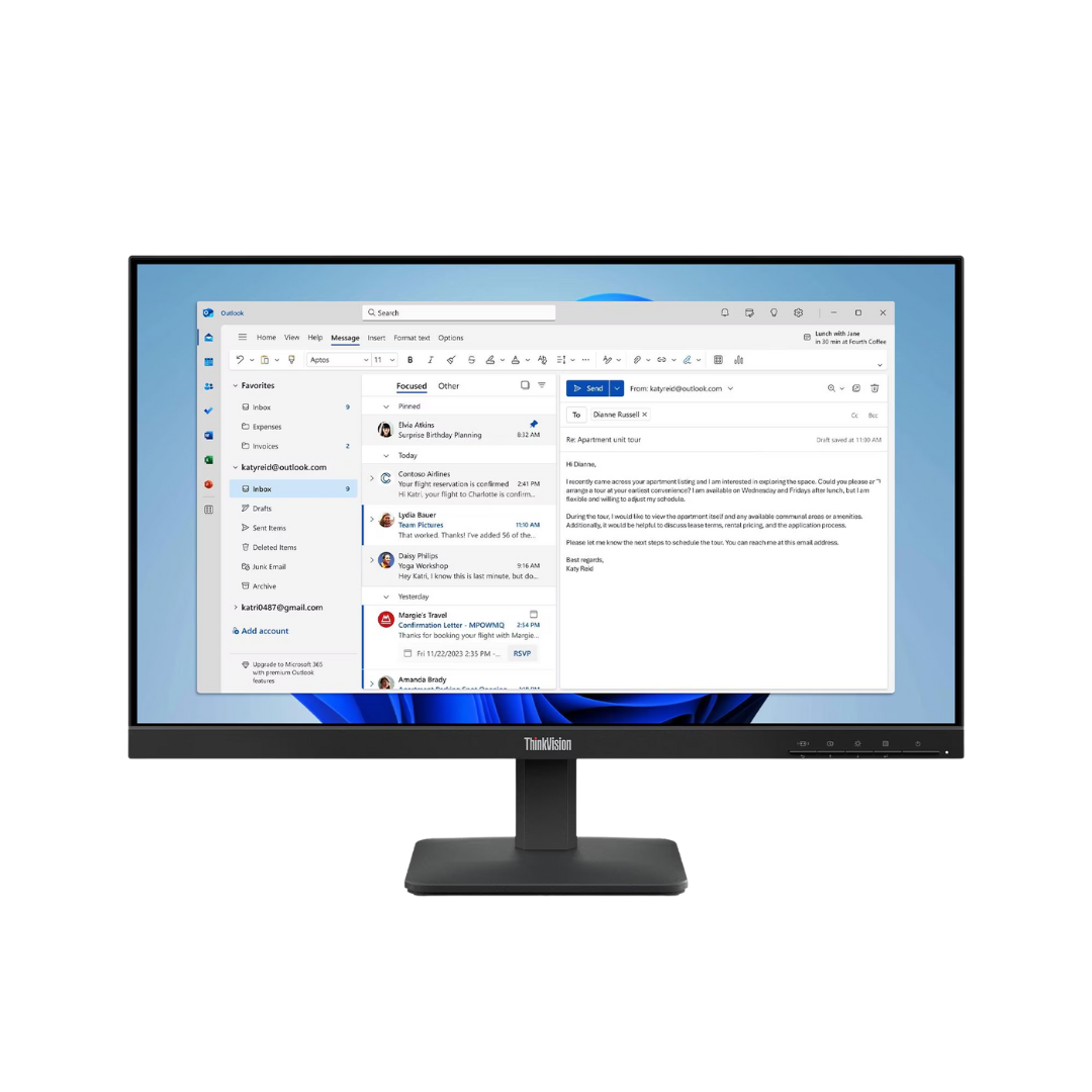 Lenovo ThinkVision S24-4e 24 pouces 64B5KAT1EU – Prix