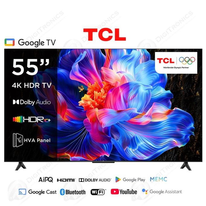 TCL 55 Smart Tv 4K UHD HDR, Google TV, HDMI 2.1 Game Master, 55P6K