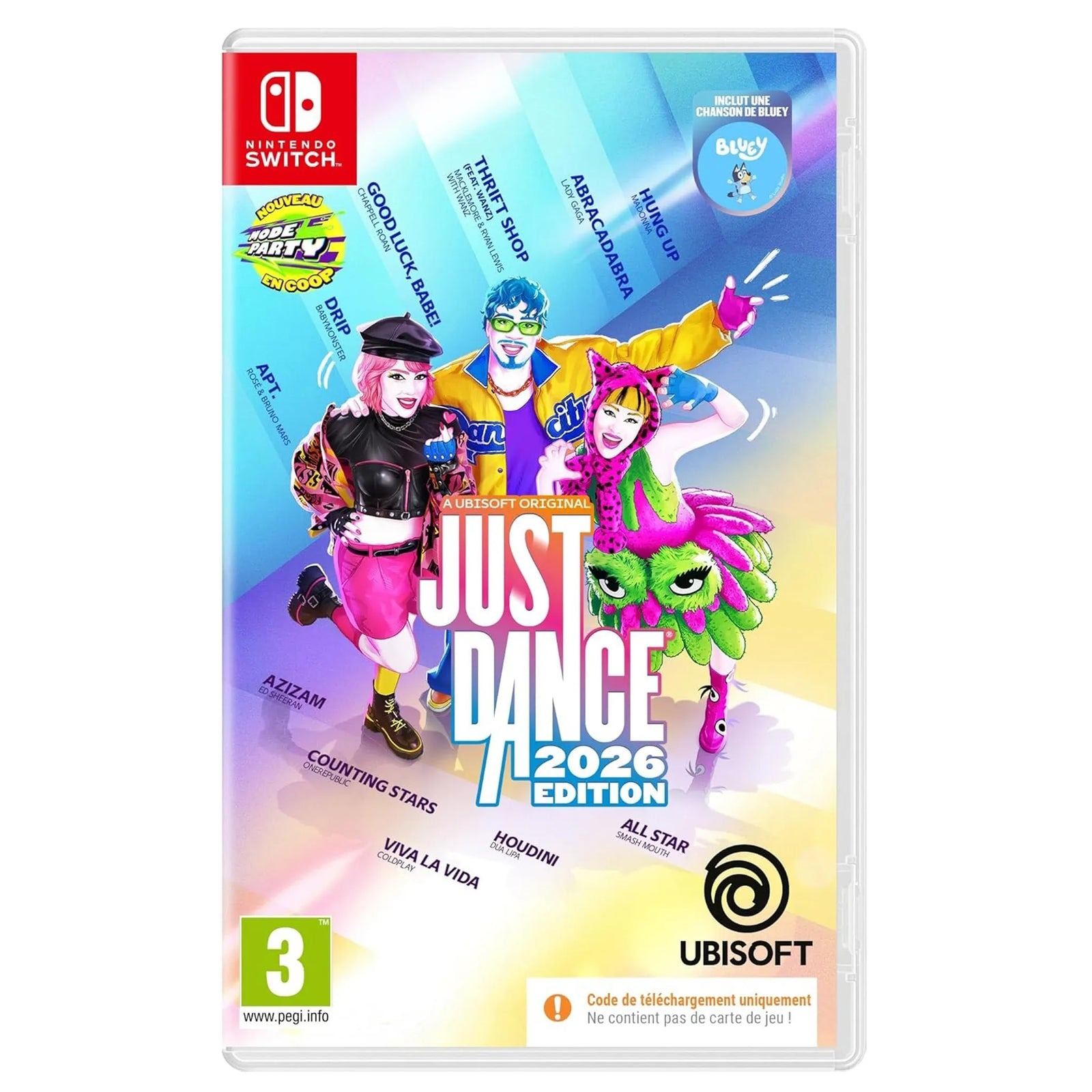 JUST DANCE 2026 Nintendo Switch (code de téléchargement) - Maroc