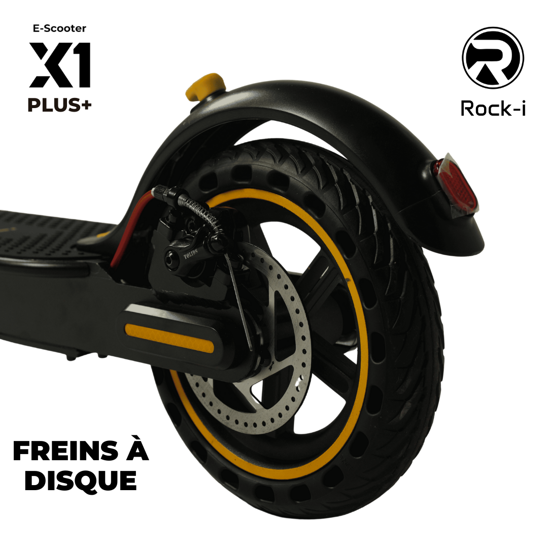 Trottinette électrique X1 PLUS Noir Jaune | PRIX