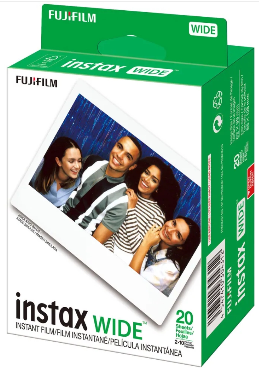 Film Fujifilm Instax WIDE 20 poses 4547410546705 | Prix