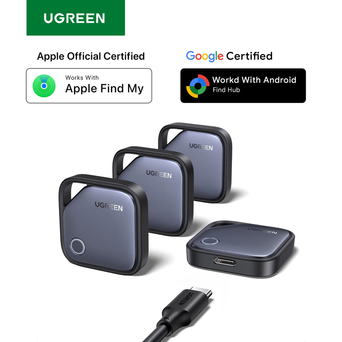 UGREEN Finder Pro (iOS & Android) Pack 4 | PRIX