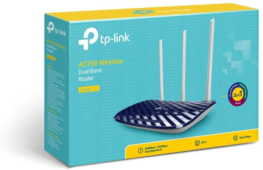 TP-LINK AC750 Wireless Dual Band Archer C20 – Prix