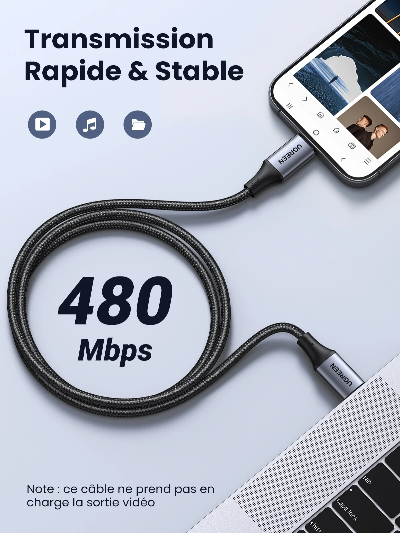 UGREEN Cable USB-C 240W 2M – Prix