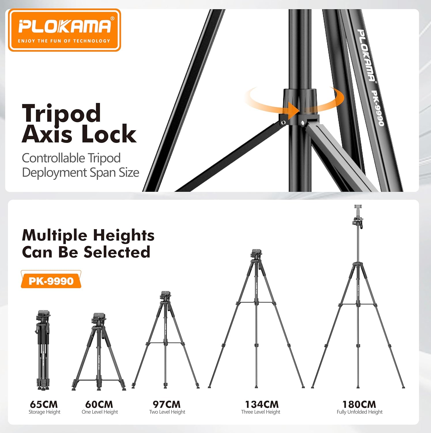 Plokama Trépied PK9990 180 cm – Prix