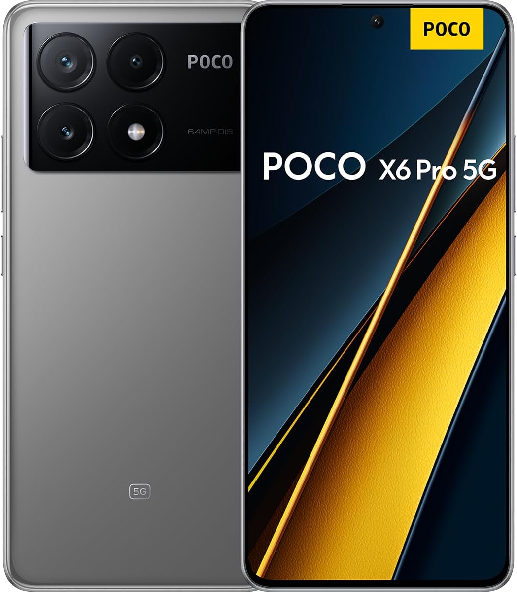 POCO X6 PRO 12 Go RAM 512Go 5G 6.67 pouces AMOLED 64MP GRIS