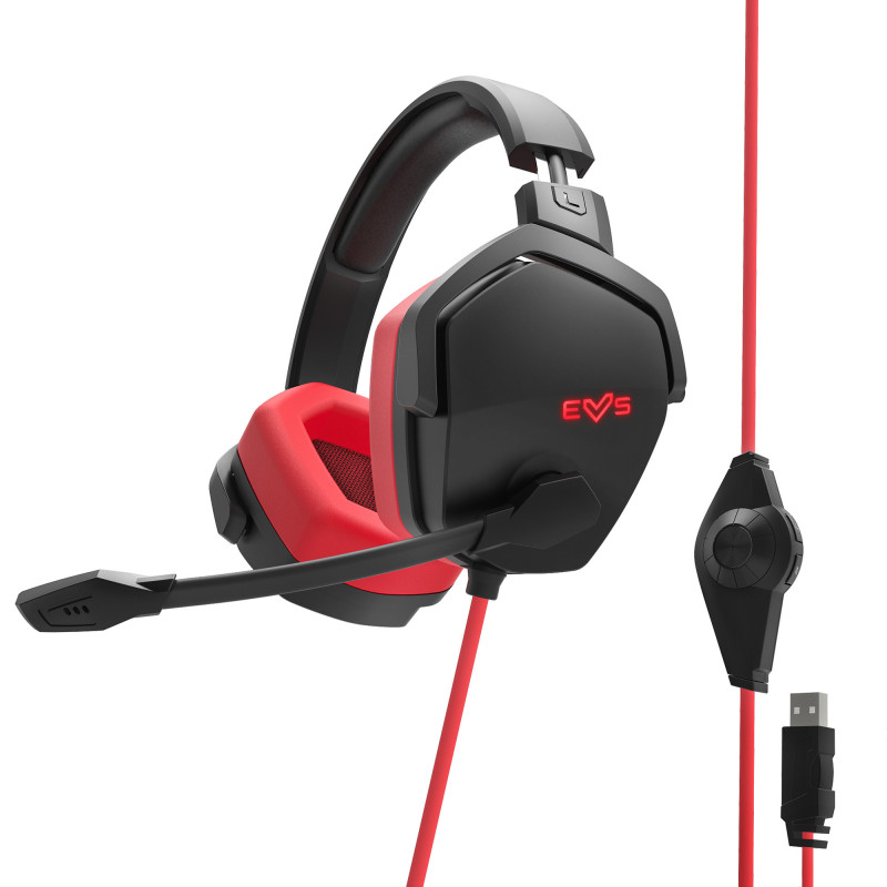 Energy Sistem Casque ESG 4 Surround 7.1 Rouge 8432426452552 | Prix