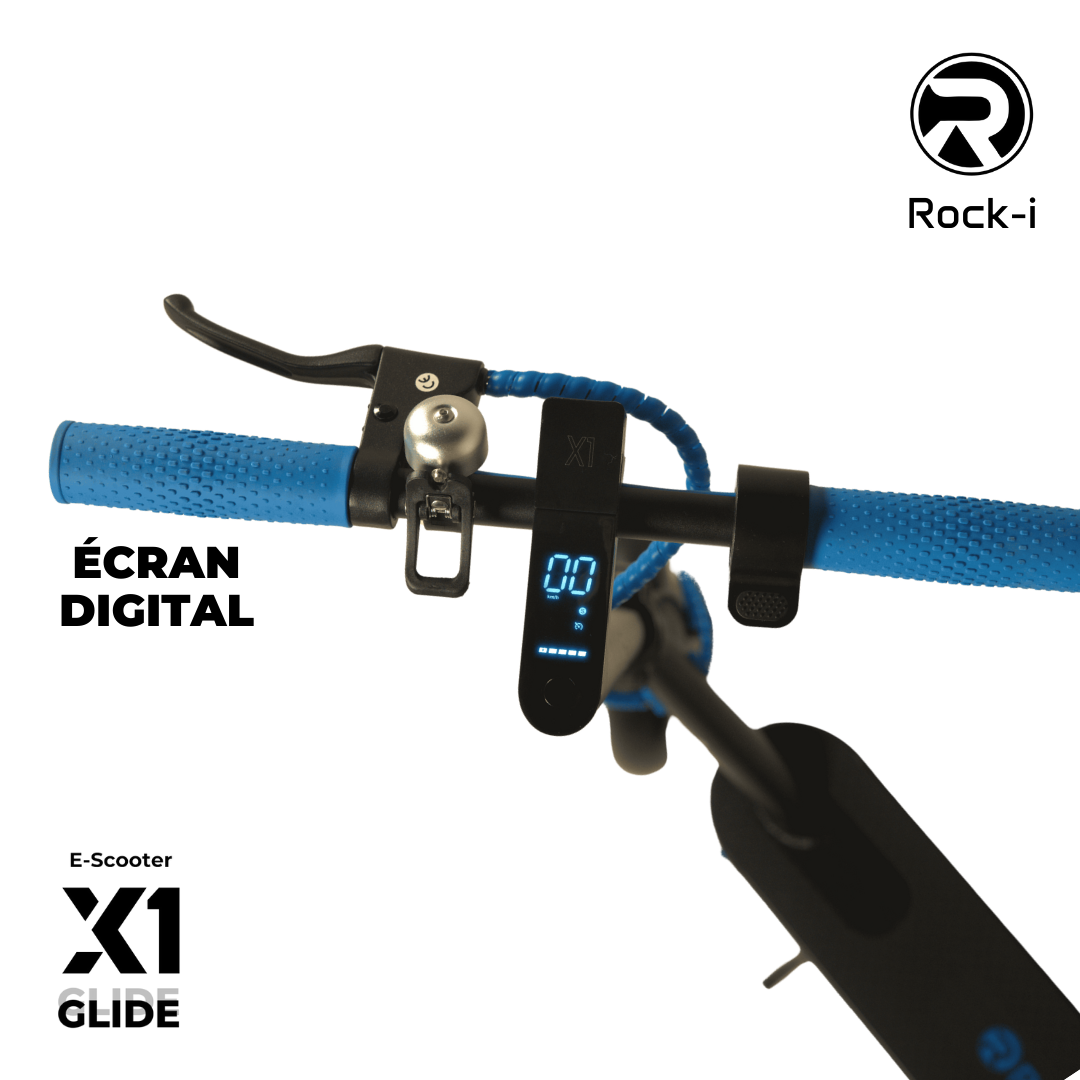 Trottinette électrique X1 GLIDE Noir Bleu | PRIX