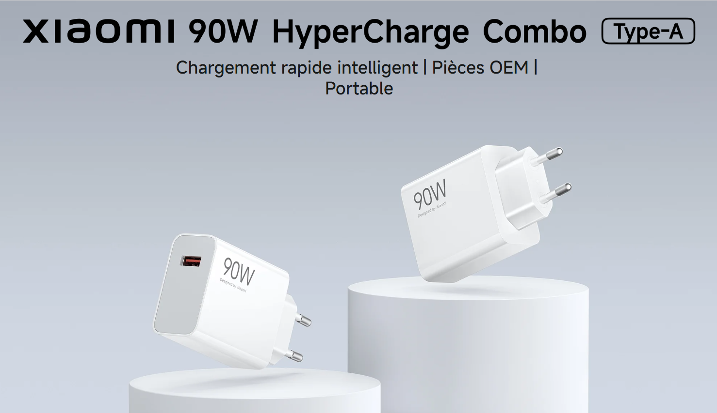 Chargeur Xiaomi 90W HyperCharge Original – Câble Type-C