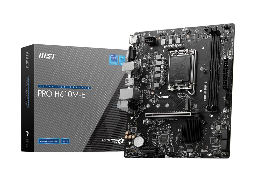 MSI PRO H610M-E DDR4 4711377125147 – Prix