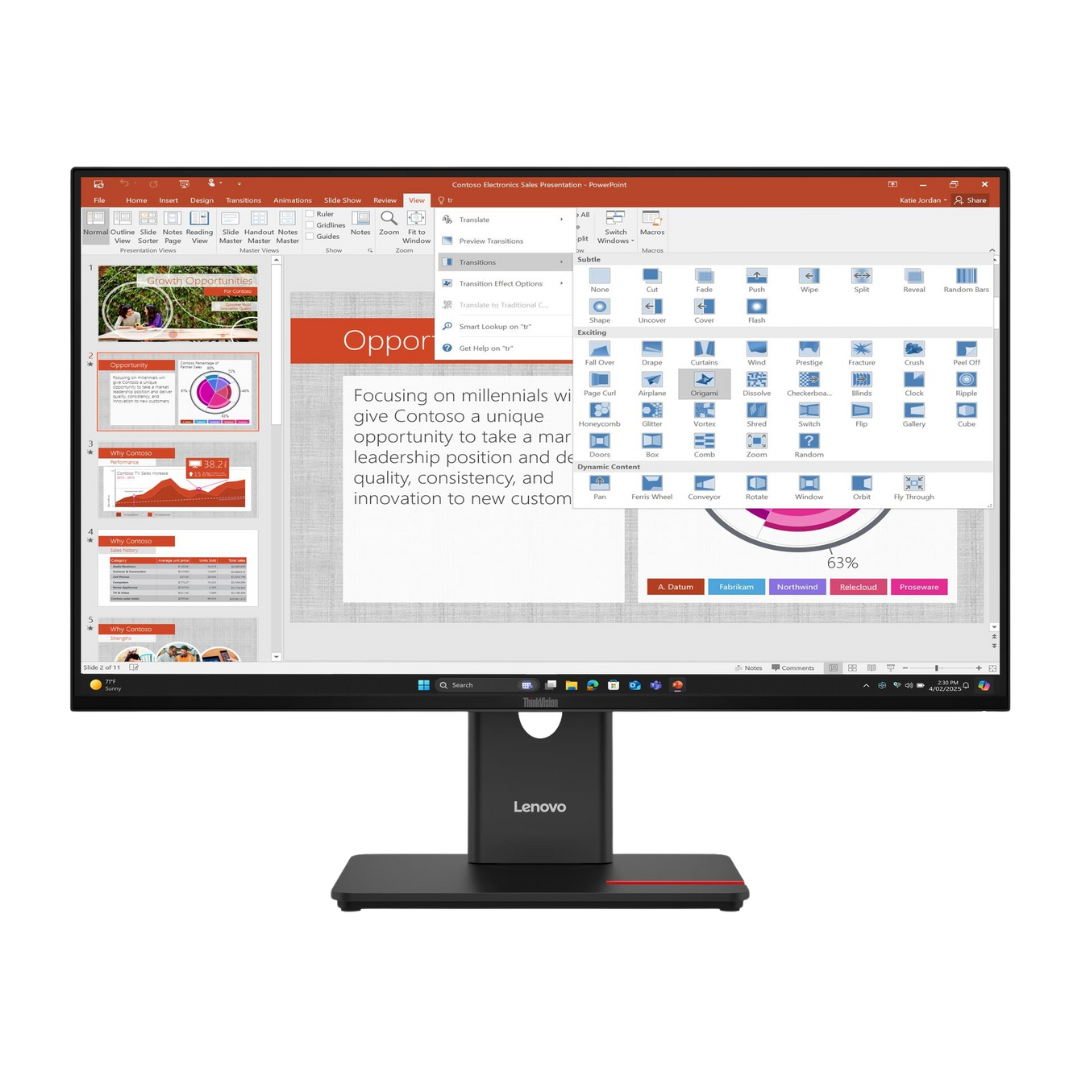 Lenovo ThinkVision T27-40 27 pouces 64A5MAT6EU – Prix