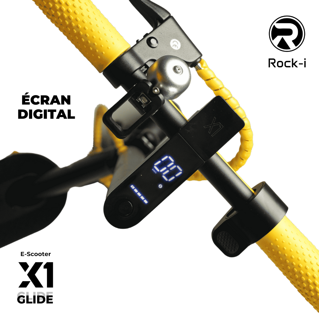 Trottinette électrique X1 GLIDE Noir Jaune | PRIX