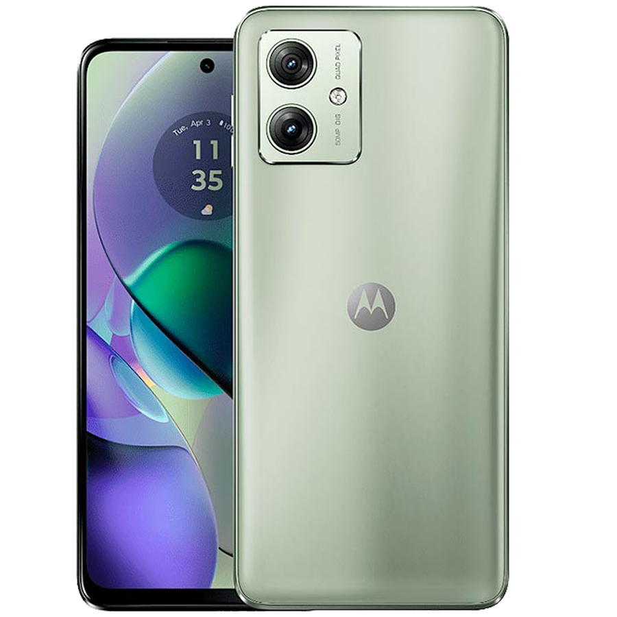 Custodia SEAHAI Per Motorola Moto G54 5G – Cover Ibrida Traslucida Con Anello Porta 360° – Blu Cielo