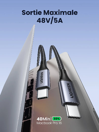 UGREEN Cable USB-C 240W 2M – Prix