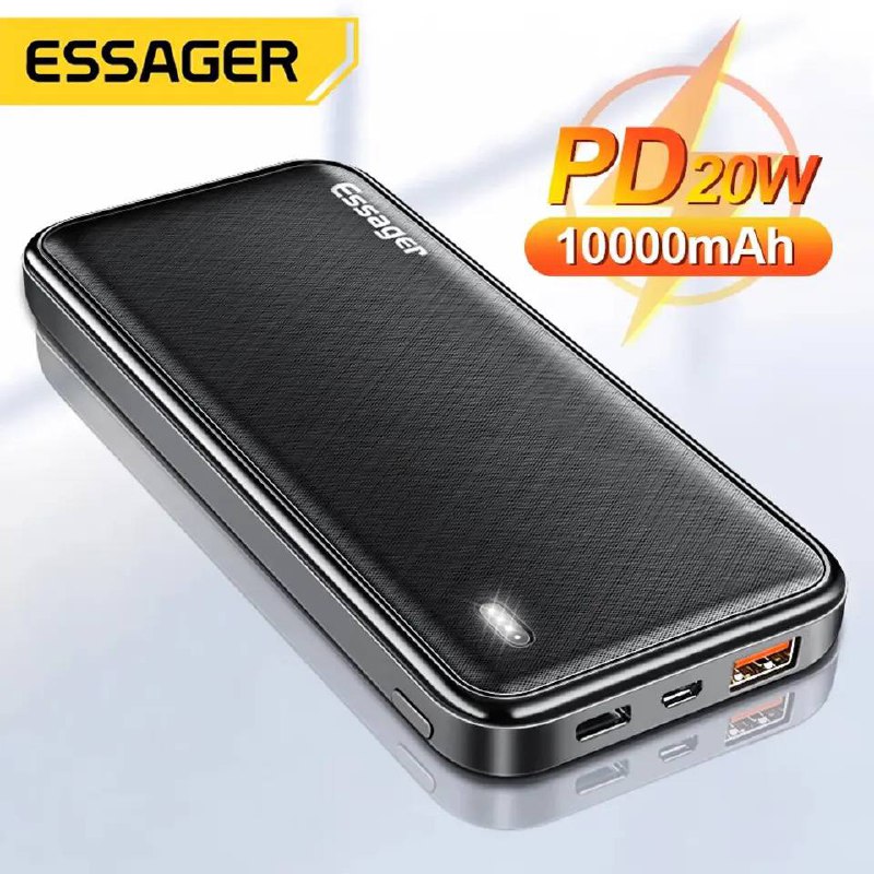 Power Bank Essager 10.000 mAh avec 3 ports