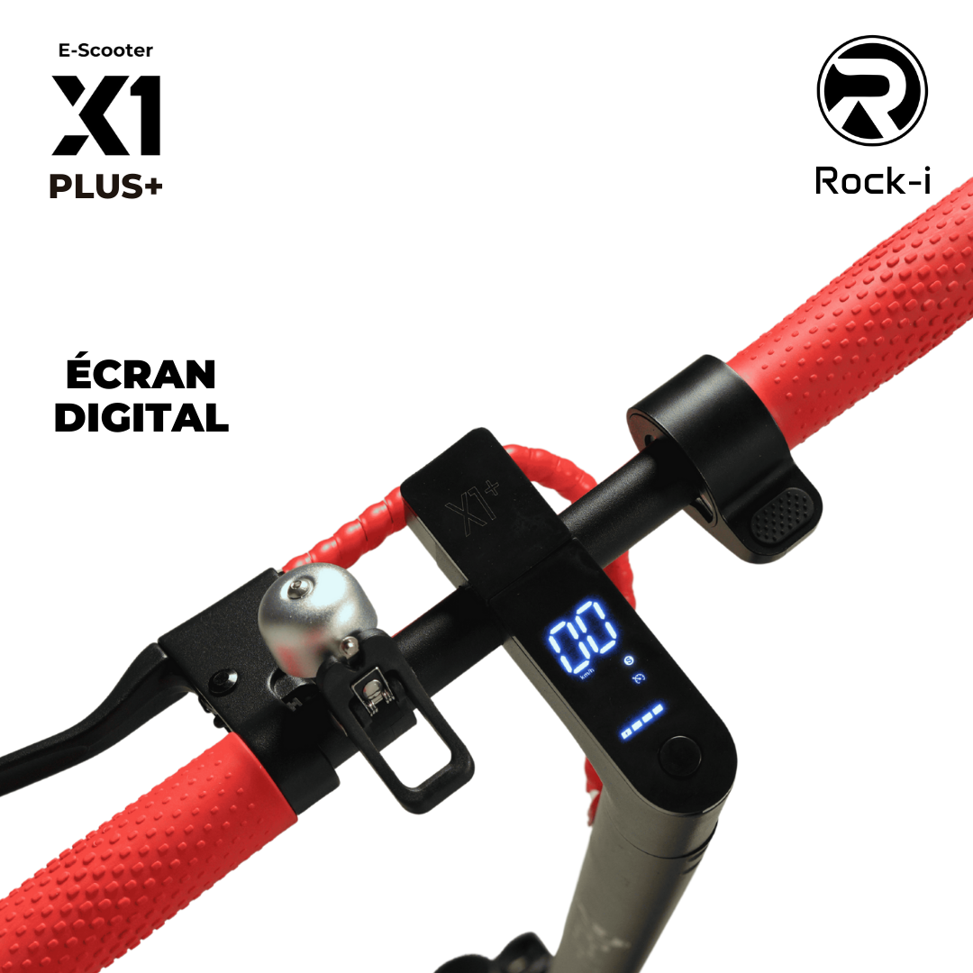 Trottinette électrique X1 PLUS Noir Rouge| PRIX