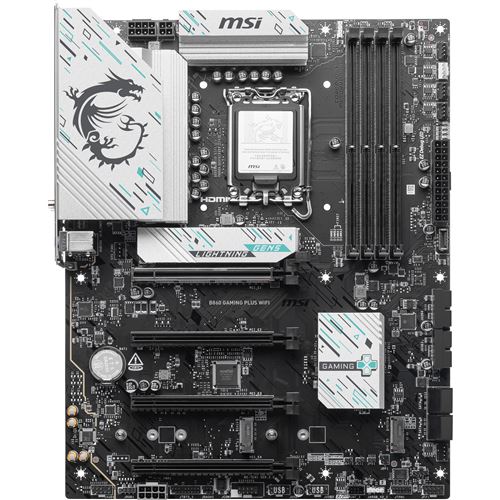 MSI Carte Mère B860M GAMING PLUS WIFI 4711377286558 – Prix