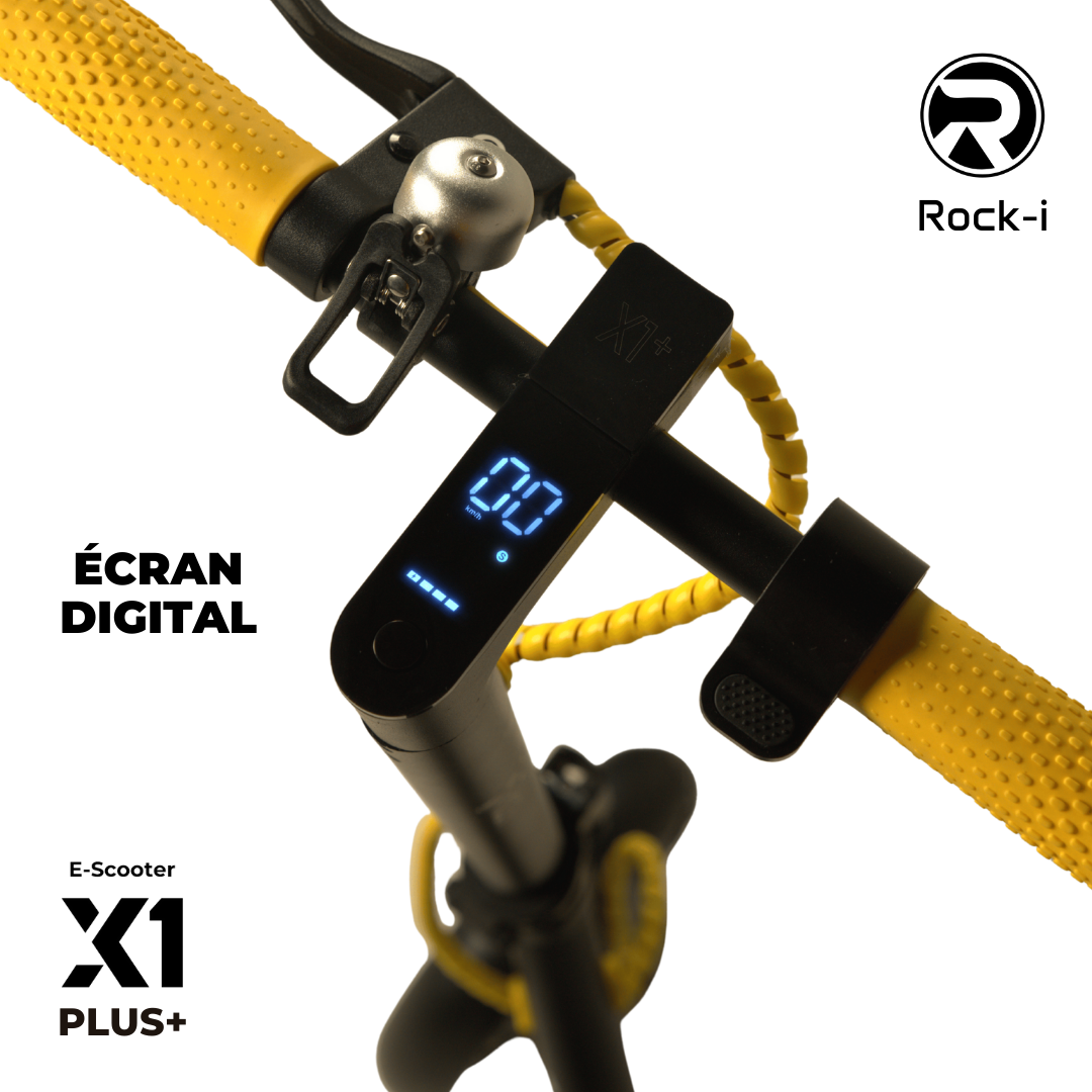 Trottinette électrique X1 PLUS Noir Jaune | PRIX