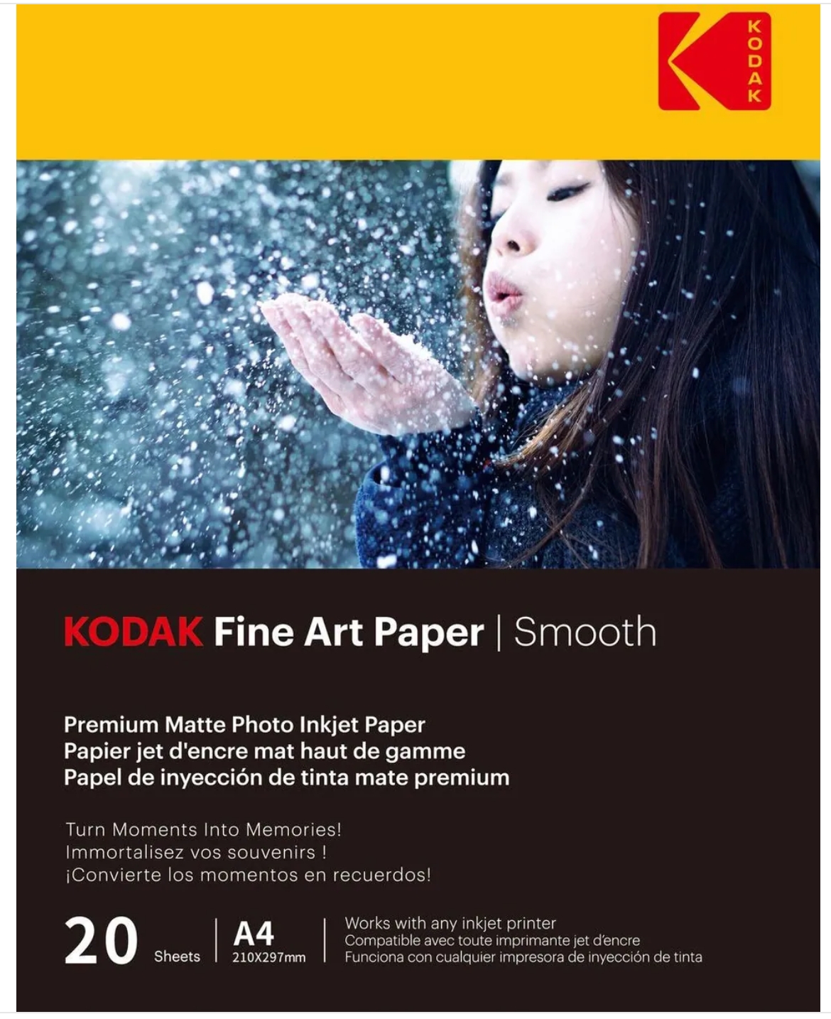 Kodak Papier Photo Mat Pack 20 feuille 230g 6926798910922 – Prix