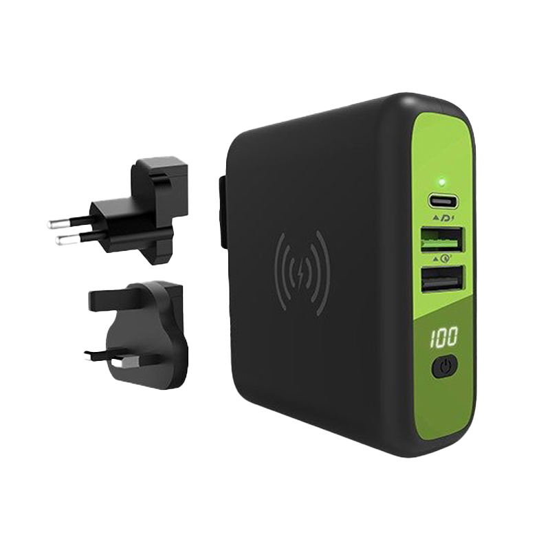 Goui Mbala Chargeur Sans Fil +Power Bank 8000 mAh Qi + Chargeur mural G-KITWIRELESS