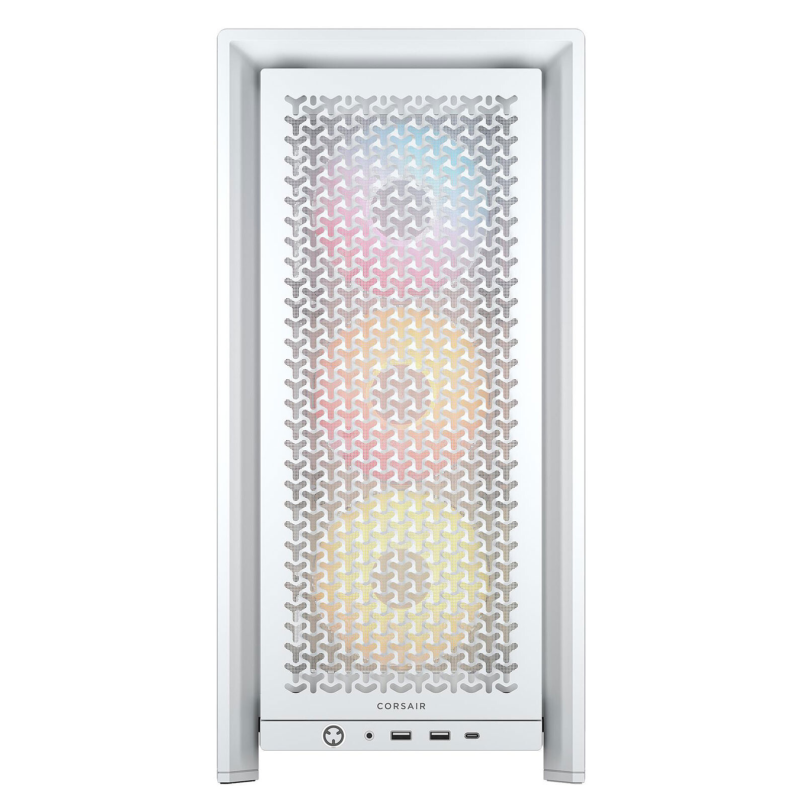 Corsair Boitier FRAME 4000D RS ARGB Mid-Tower CC-9011297-WW  Blanc 840440487722 – Prix