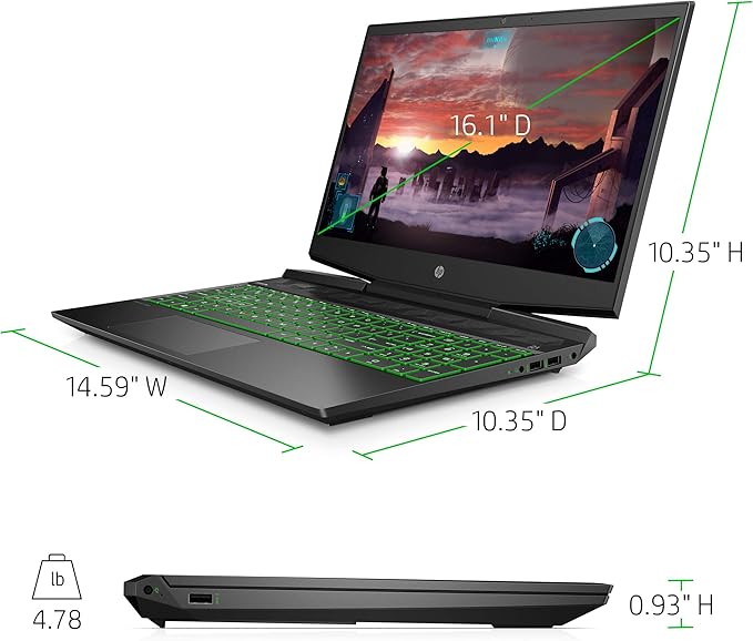 HP Pavillon Gamin i5-10300H 4,5 GHz Turbo 16Go RAM 512Go SSD Nvidia GTX 1650 – Prix