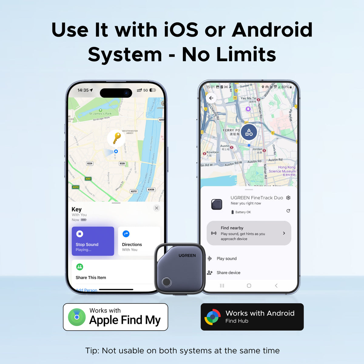 UGREEN Finder Pro (iOS & Android) Pack 4 | PRIX