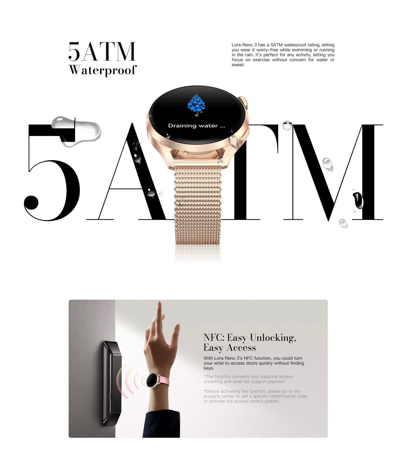 Kieslect Lady Smart Watch Lora Reno 3 NFC – Prix