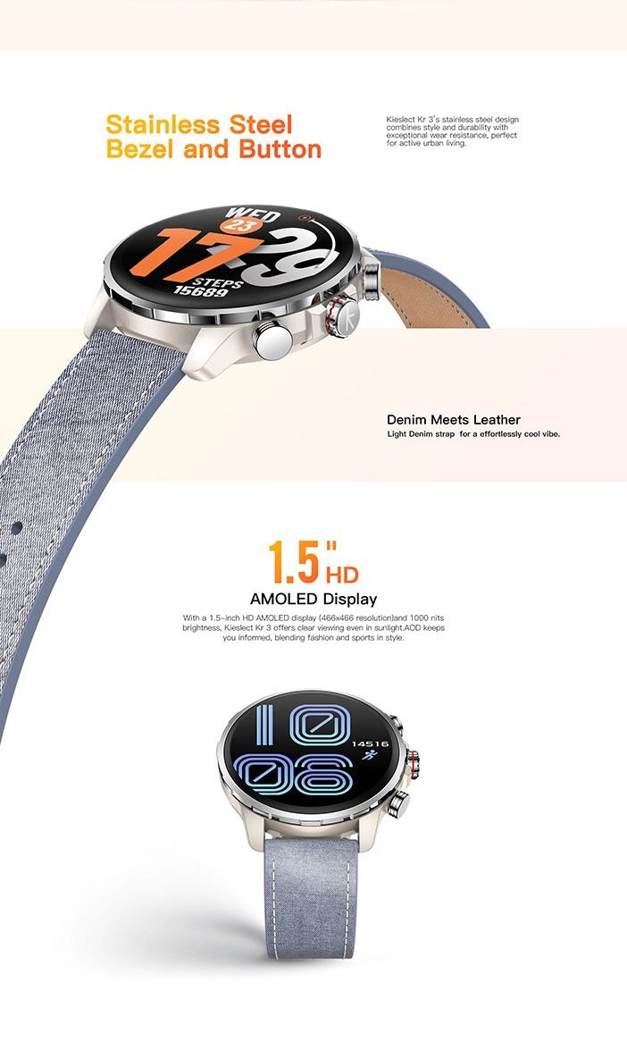 Kieslect Smart Calling Watch Kr 3 – Prix