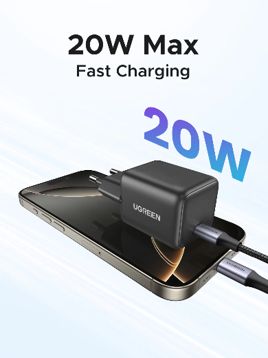 UGREEN GaN 20W chargeur rapide USB-C | PRIX
