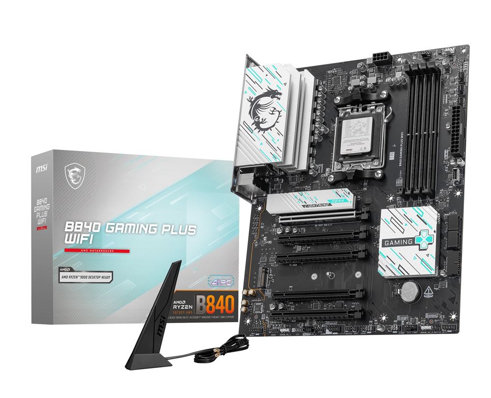 MSI B840 GAMING PLUS WIFI ATX Socket 4711377286589 – Prix