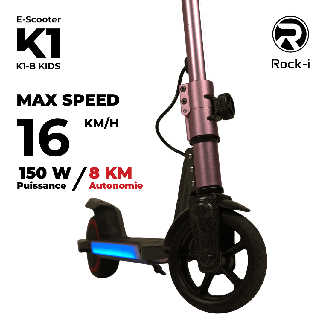 Trottinette éléctrique pour enfant K1 B Rose – Prix