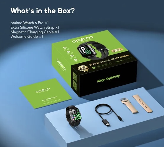 oraimo Watch 6 Pro 1.69'' Full Touch Smart Watch