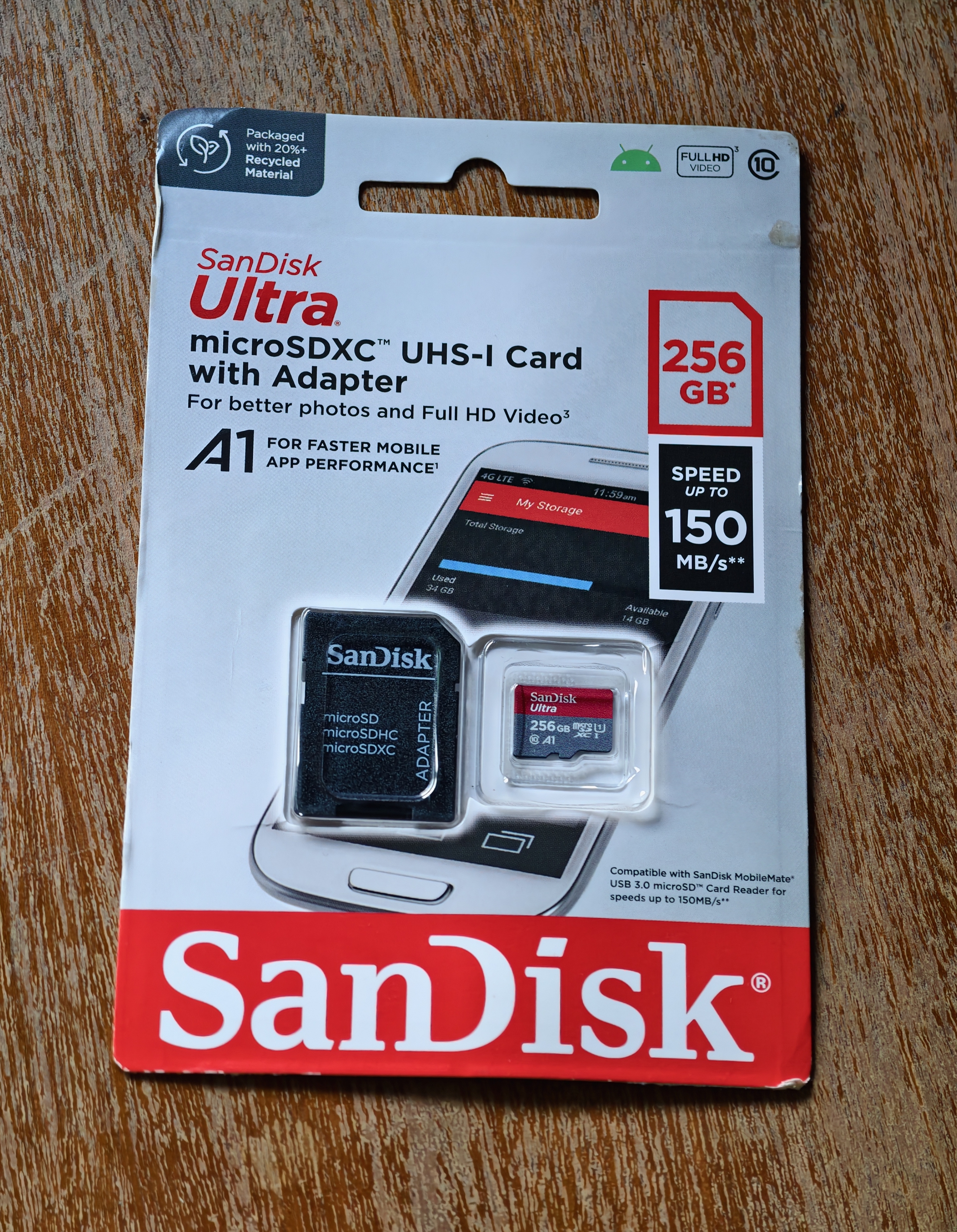 Carte Mémoire SanDisk microSDXC Ultra 128Go A1/UHS-I/Cl.10/140MB/s – Prix