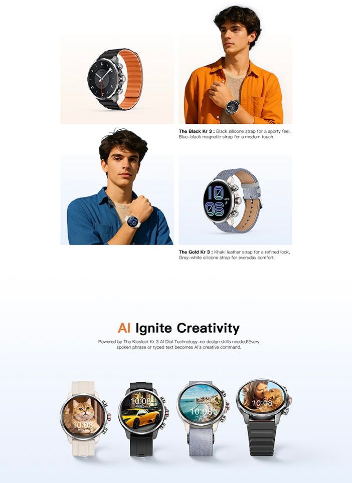 Kieslect Smart Calling Watch Kr 3 – Prix