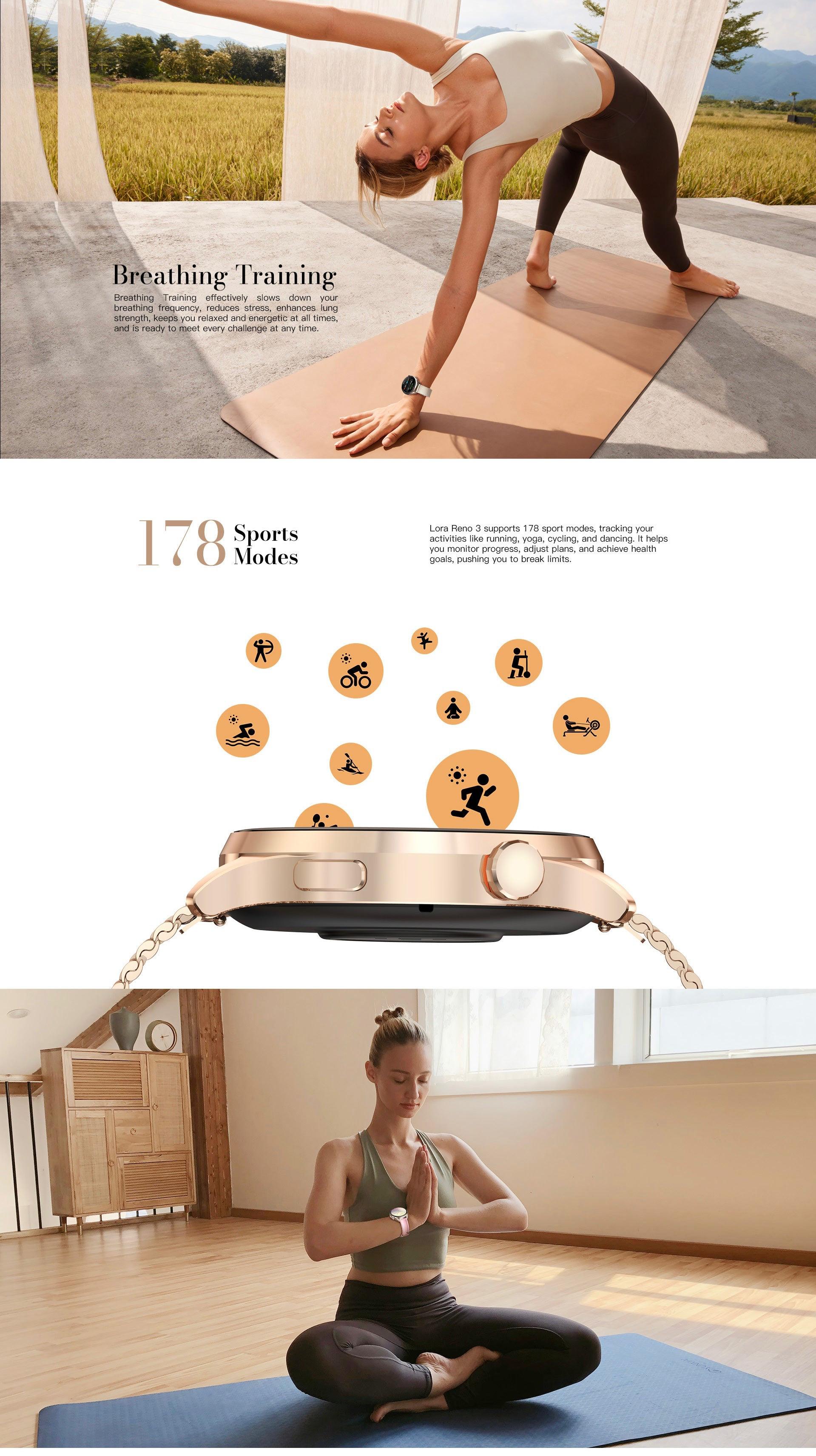 Kieslect Lady Smart Watch Lora Reno 3 NFC – Prix