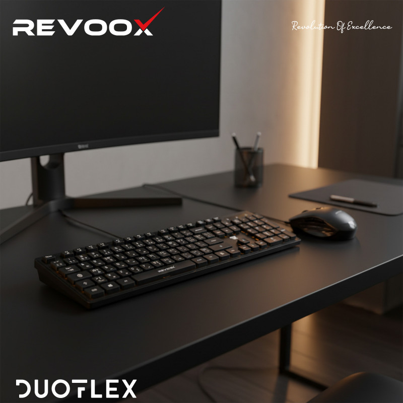 REVOOX Wired Combo DUOFLEX RKM-W101