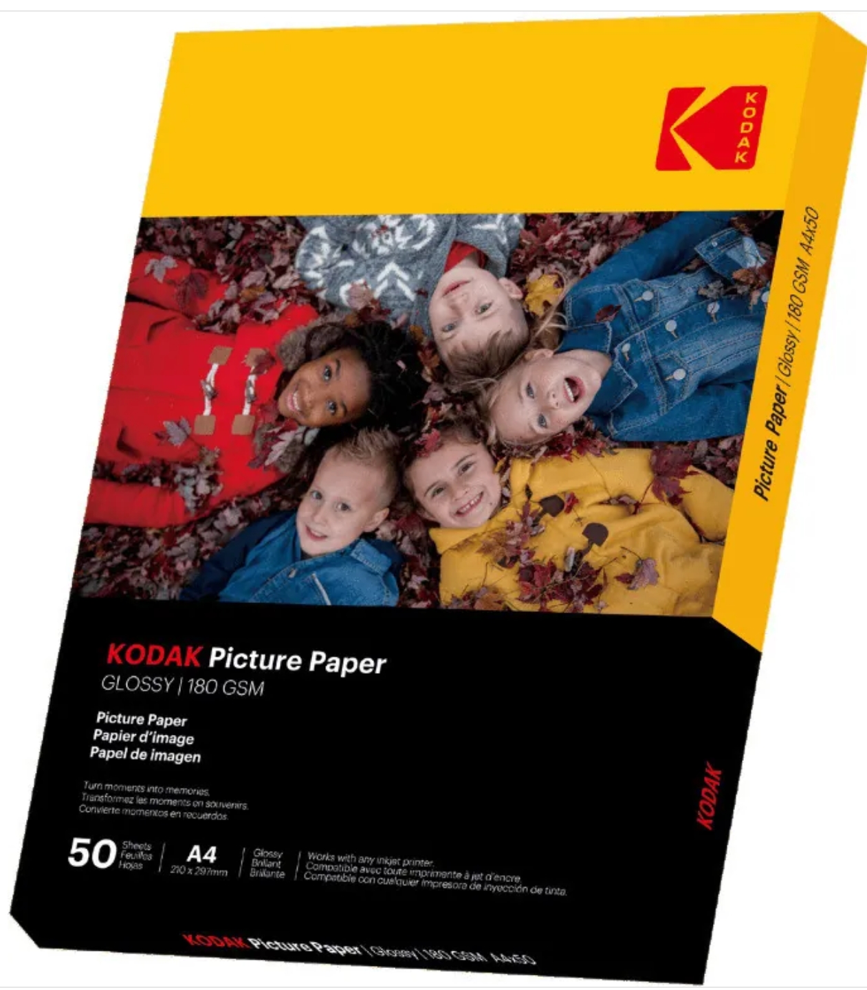 Kodak Papier Photo Brillant Pack 50 feuilles 926798912649 – Prix