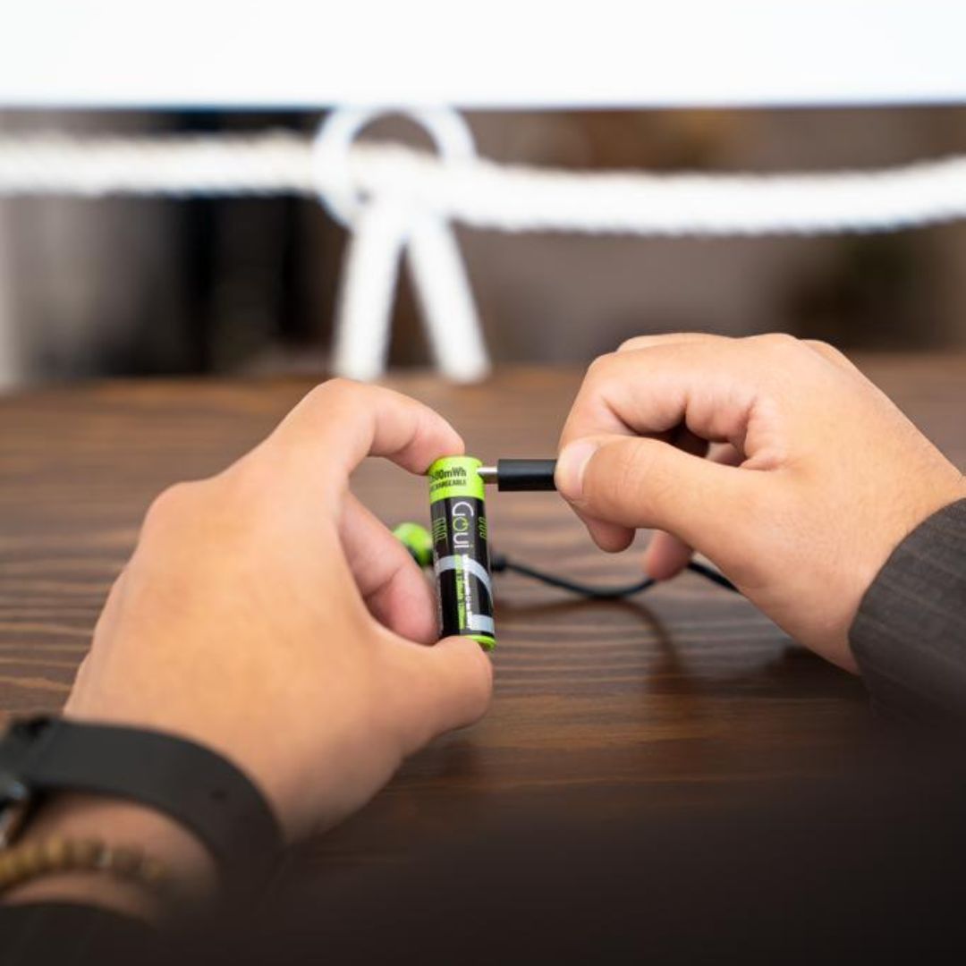 Goui Piles Rechargeables avec port Type-C AA (2 pièces)