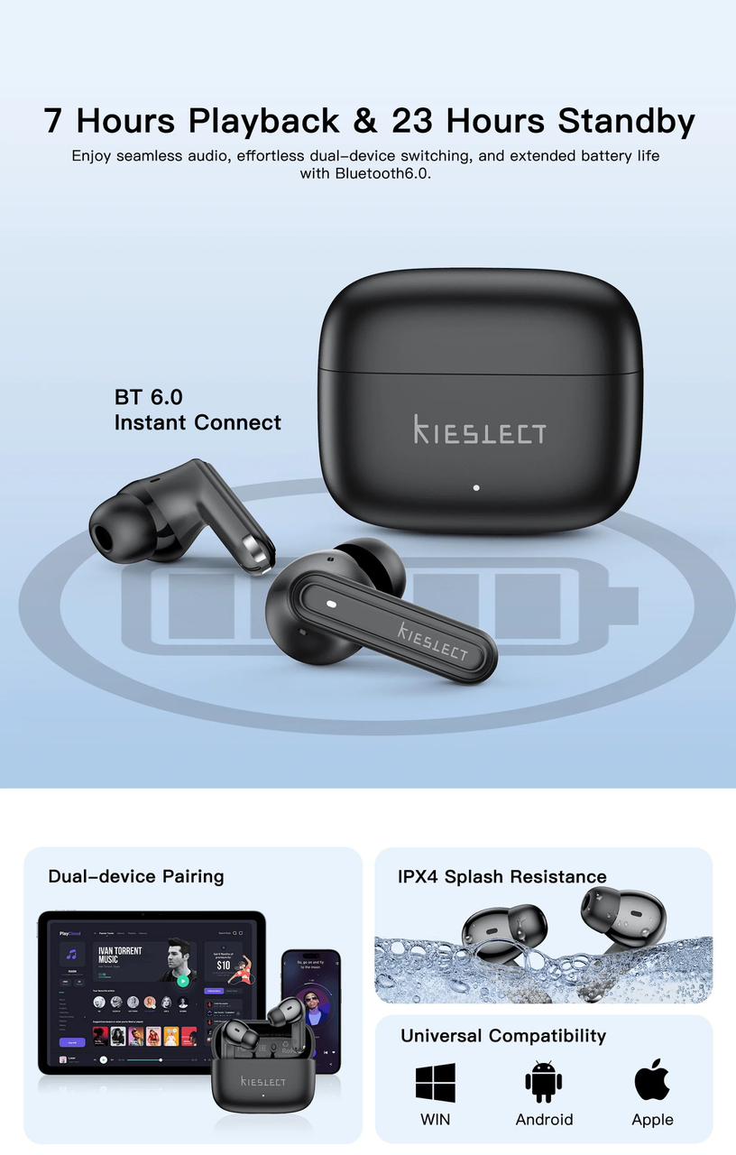 Kieslect Adjustable Earbuds Translation