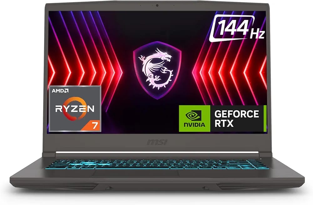 MSI Thin A15 Gaming Laptop RTX 4050 6GB Ryzen 7 7735HS 16GB RAM 1TB SSD