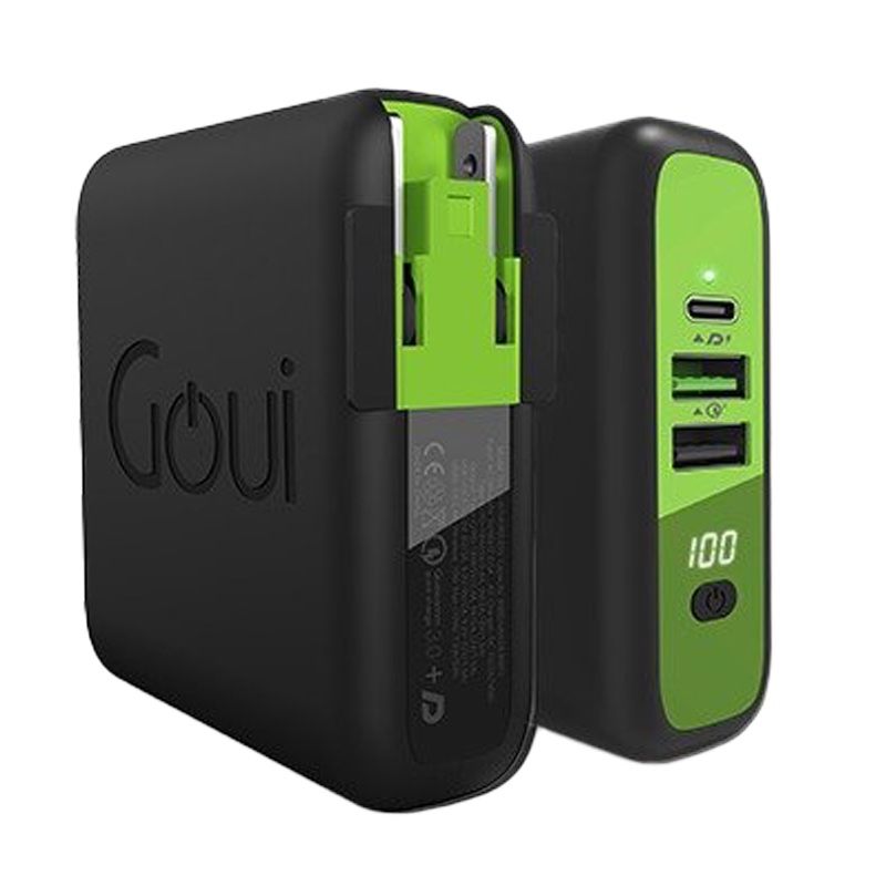 Goui Mbala Chargeur Sans Fil +Power Bank 8000 mAh Qi + Chargeur mural G-KITWIRELESS