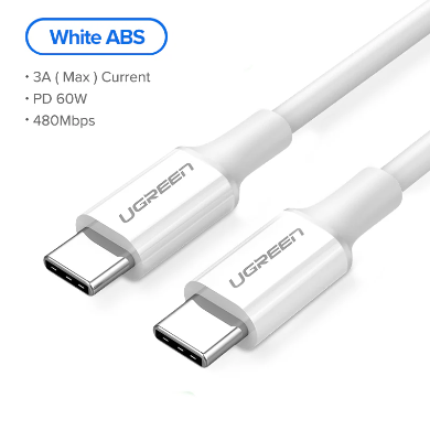 Ugreen 60w USB type C to USB C pd fast charging cable 3A max 1m | PRIX