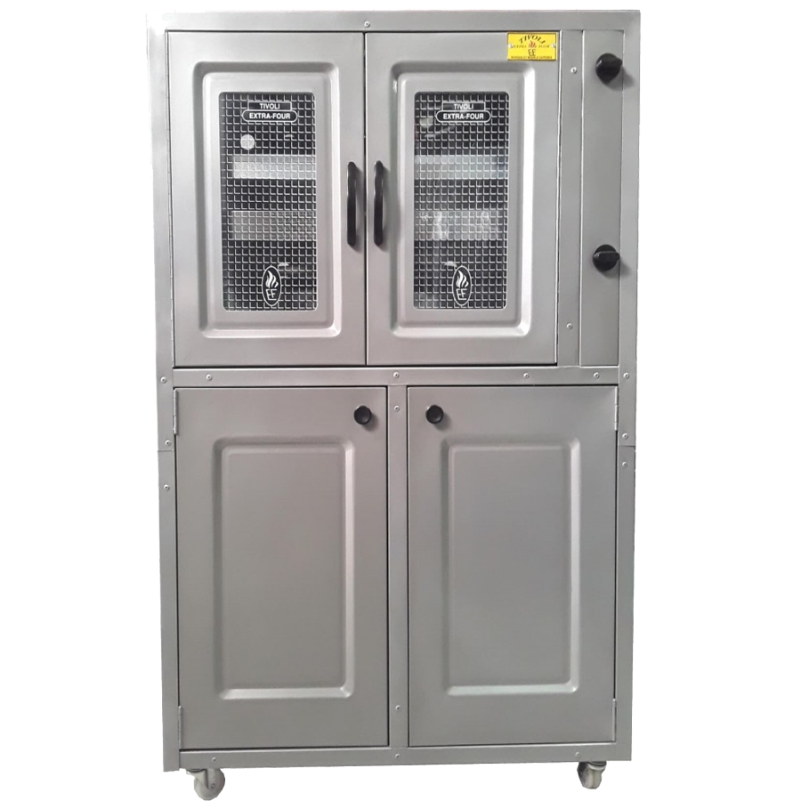 Tivoli Four a Gaz 4 Portes avec vitre 75 110CM Gris | PRIX