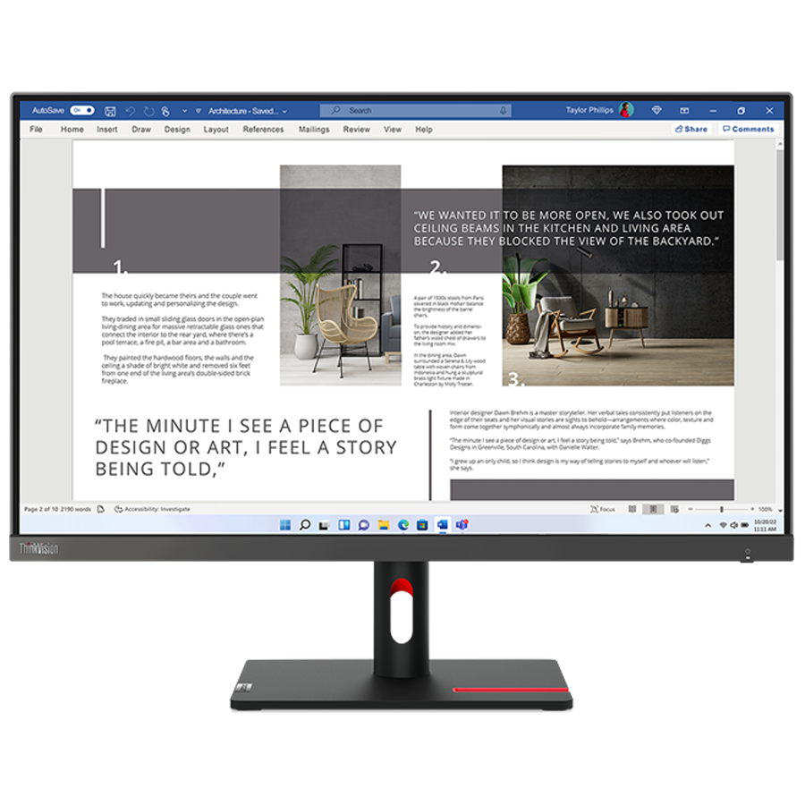 Lenovo ThinkVision S27i-30 27 pouces 63DFKAT4EU | PRIX