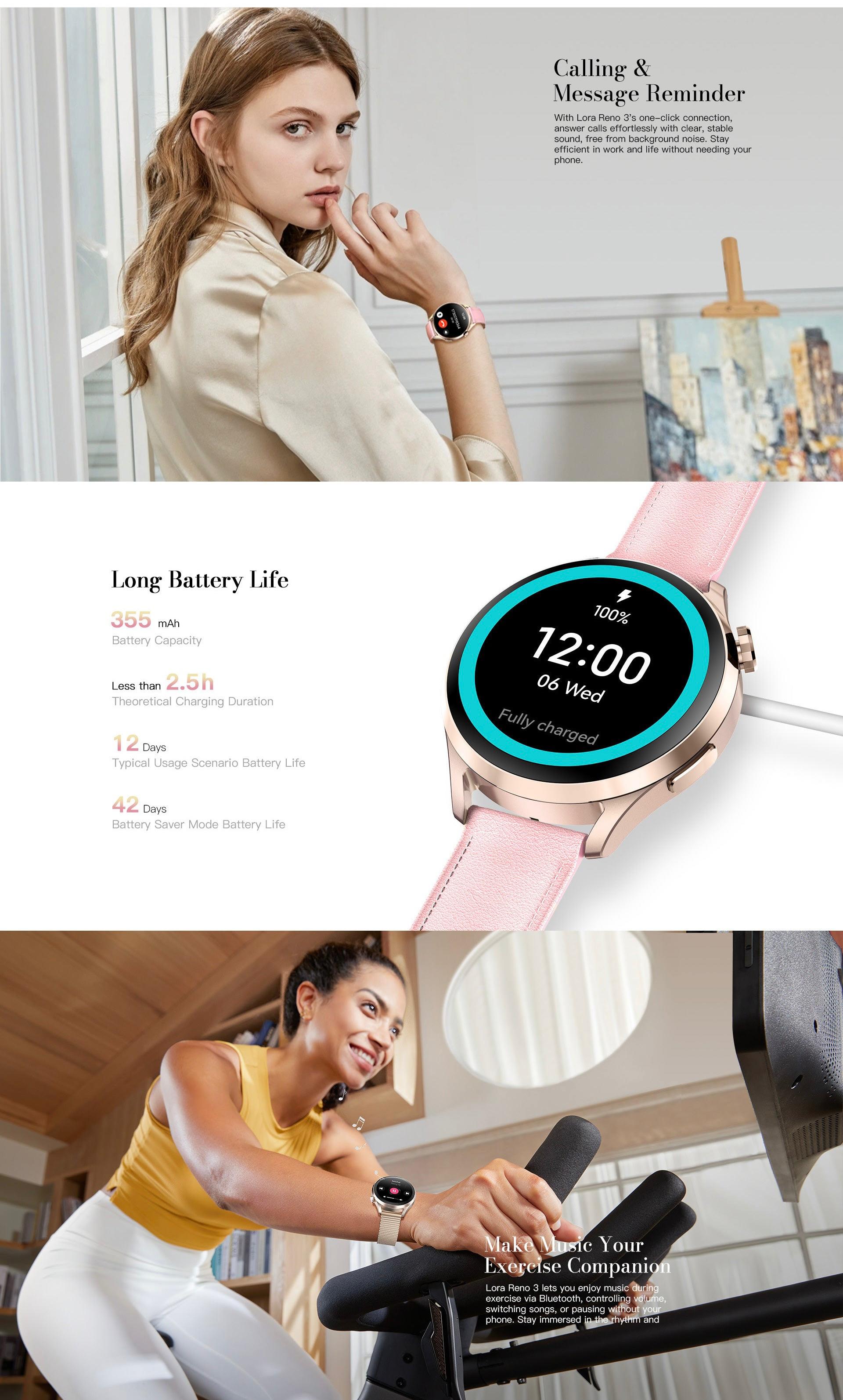 Kieslect Lady Smart Watch Lora Reno 3 NFC – Prix